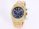 Copy AP Royal Oak Chronograph Frosted Gold Watch Green Chronograph Dial 41MM (2)_th.jpg